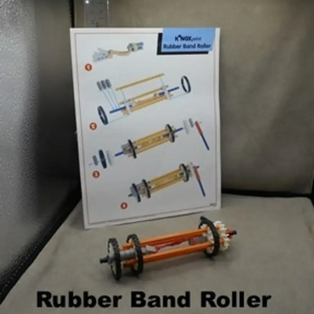 K'NEX 1994 Rubber Band Racers 10301/12002 Kit w/Roller 96202 READ Description